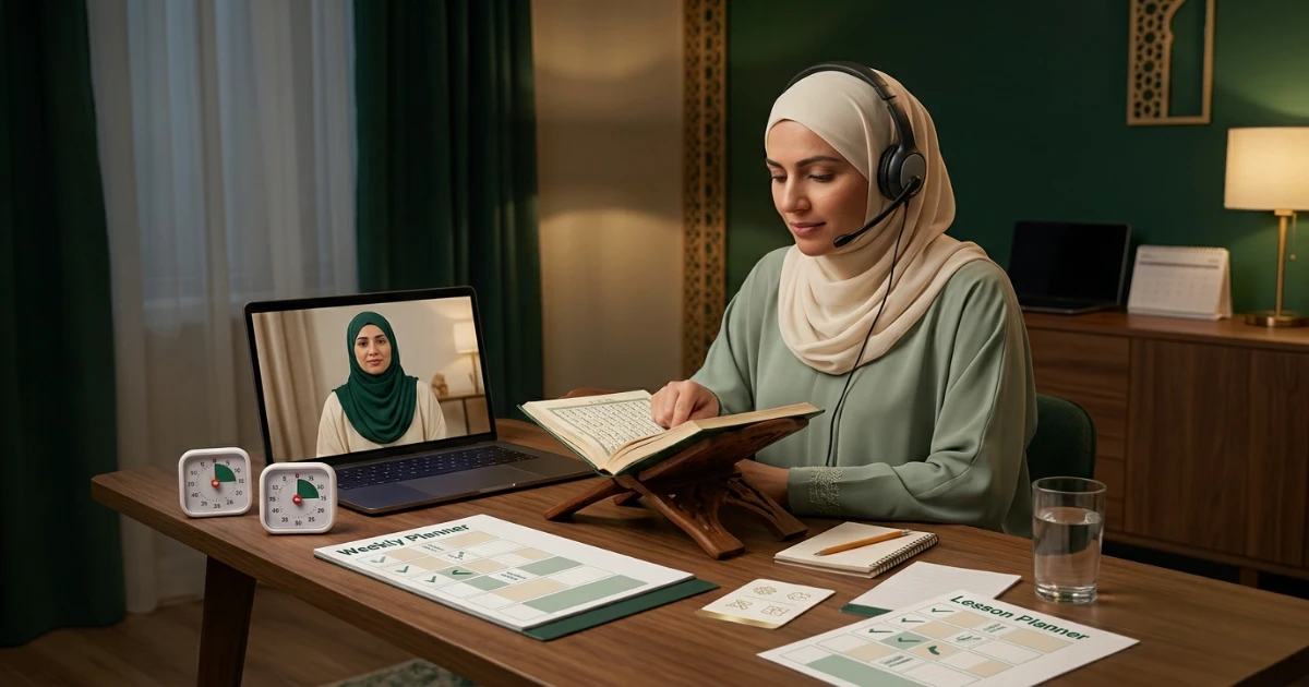 Can adults learn Quran online from scratch with a realistic weekly lesson and home practice routine