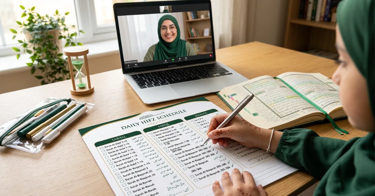 Daily Sabaq Sabqi and Manzil balance for strong Quran memorization and retention