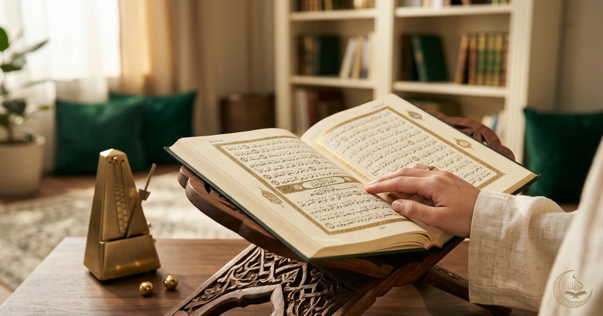 Beginner chart comparing common types of Madd in Tajweed and their elongation counts