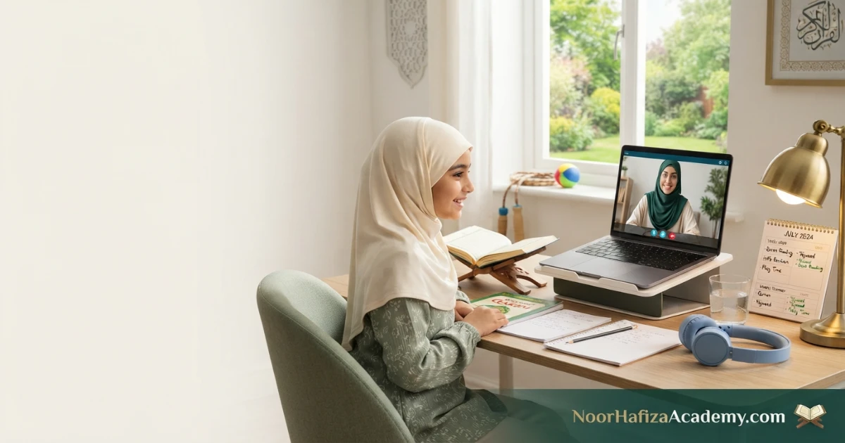 Summer Quran classes for kids with a female Quran teacher and a productive school-break learning plan
