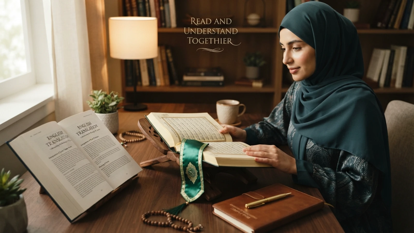 English Quran translation used alongside Arabic text to understand meaning without replacing recitation practice