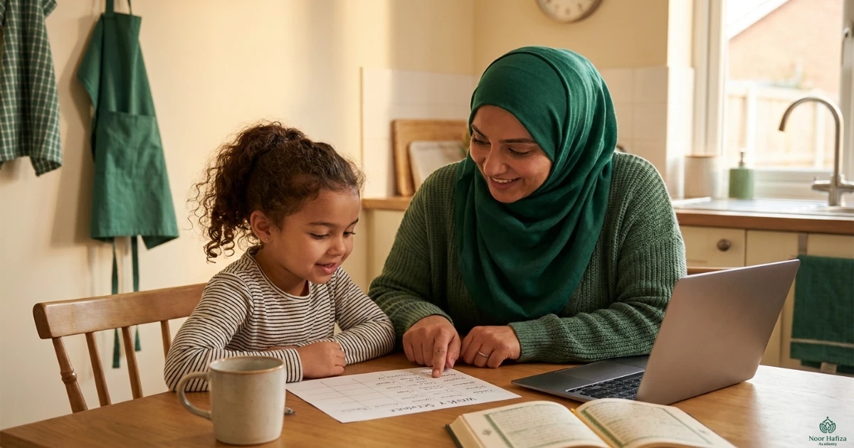 After-school online Quran class schedule for a Muslim child in California Pacific Time