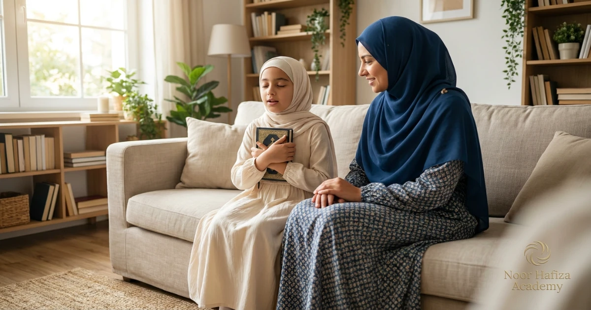 School-friendly weekly Hifz schedule balancing Quran revision homework sleep and family time