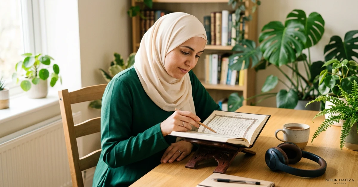 Short Quran passage selected for focused listening and repetition practice