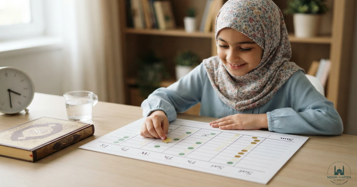 Online Quran class timing planner for East Coast Muslim families with school homework and weekend options