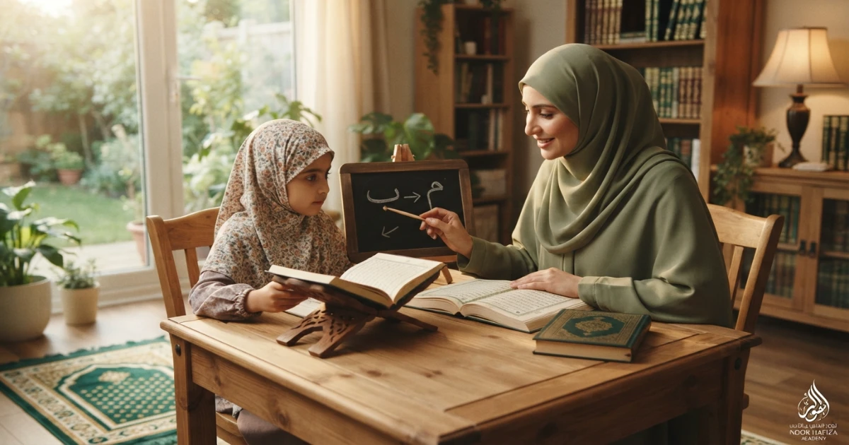 Iqlab rule in Tajweed explained for beginners with Ba letter Noon Sakinah Tanween and female Quran teacher