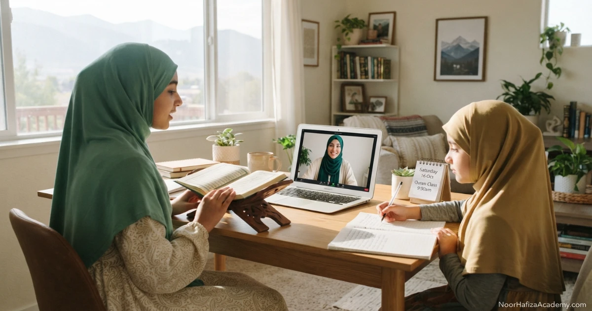 Weekend Mountain Time online Quran classes for western state Muslim families