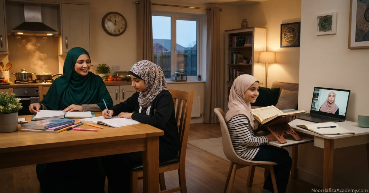 Mountain West Muslim family planning Quran classes around school homework and family routine
