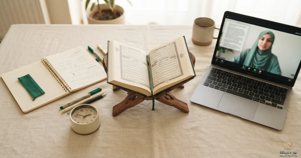Online Hifz revision plan for women and girls with new lesson recent revision and old revision