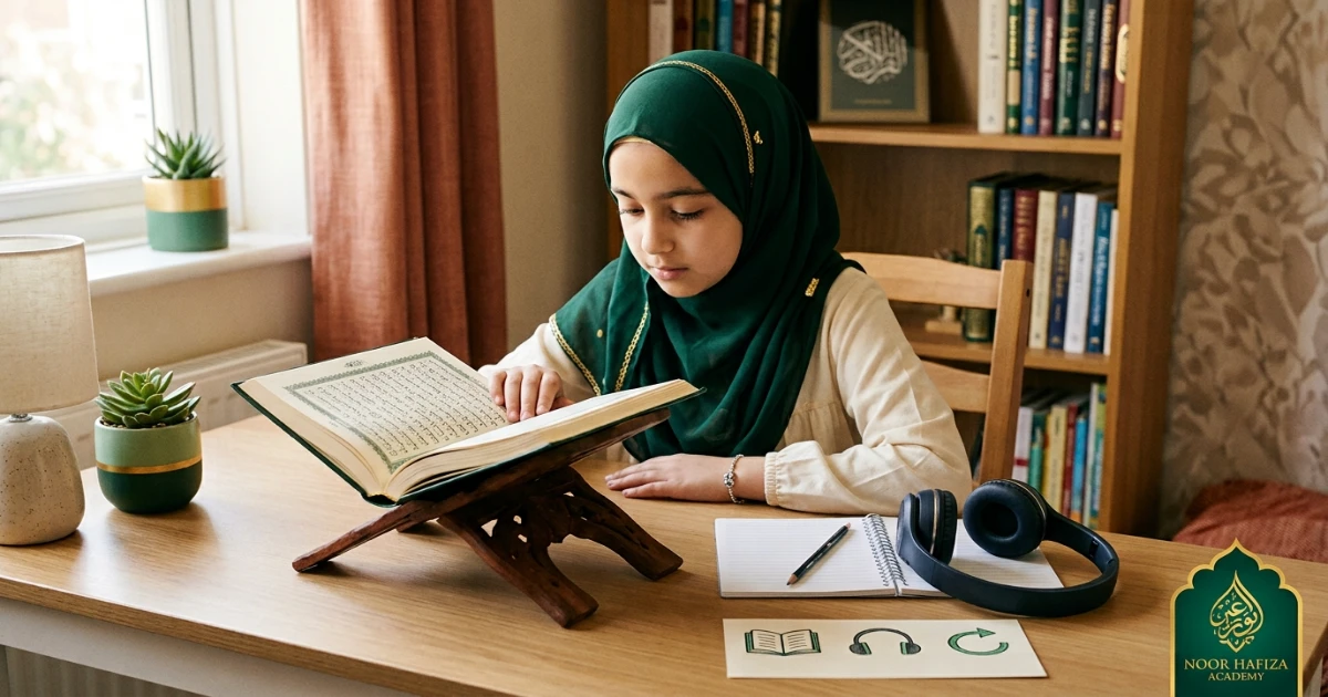 Read listen repeat Quran method for improving pronunciation and recitation