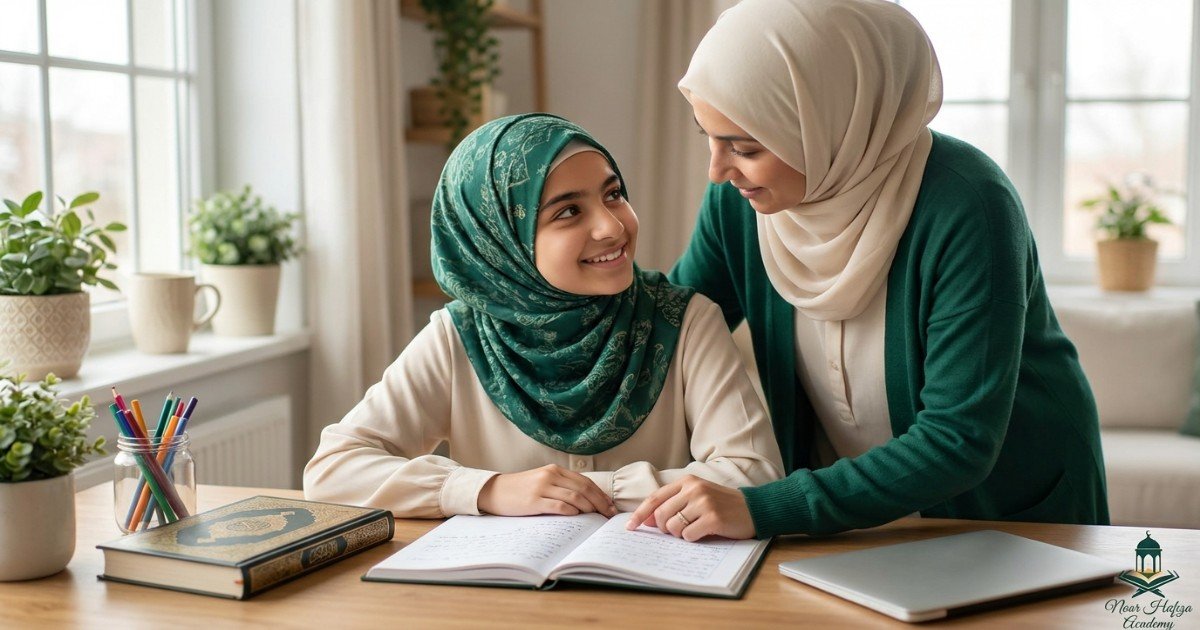 Teen Quran progress tracker for reading accuracy Tajweed Hifz consistency and independent practice