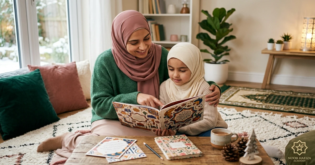 Winter Islamic Studies activities for families including Seerah duas adab and reflection
