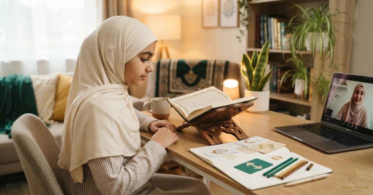 Idgham Tajweed practice checklist for identifying letters Ghunnah and word boundaries