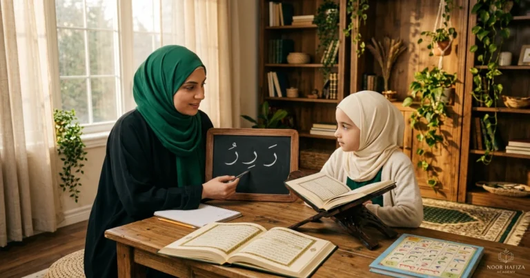 Rules of Ra in Tajweed explained for beginners showing when Ra is heavy or light